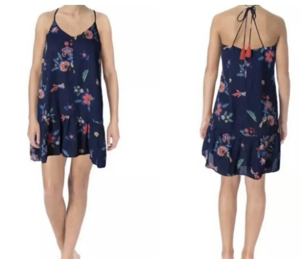 Y2K / Indie Aesthetic ✨ VIBRANT BOHO FLORAL SLIP DRESS